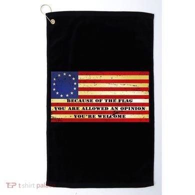 Funny Betsy Ross Original 13 Colony Flag Golf Towel