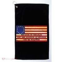Funny Betsy Ross Original 13 Colony Flag Golf Towel thumb 0