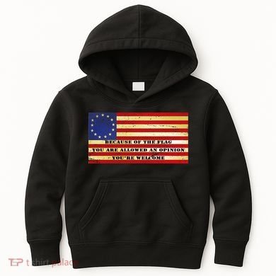 Funny Betsy Ross Original 13 Colony Flag Kids Hoodie