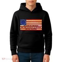 Funny Betsy Ross Original 13 Colony Flag Kids Hoodie thumb 4