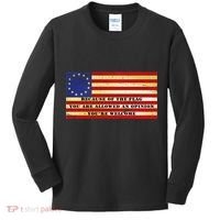 Funny Betsy Ross Original 13 Colony Flag Kids Long Sleeve Shirt thumb 0