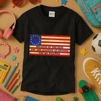 Funny Betsy Ross Original 13 Colony Flag Kids T-Shirt thumb 3
