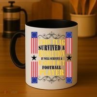 Funny Betty Ross Flag Survived The Revolution Coffee Mug thumb 4