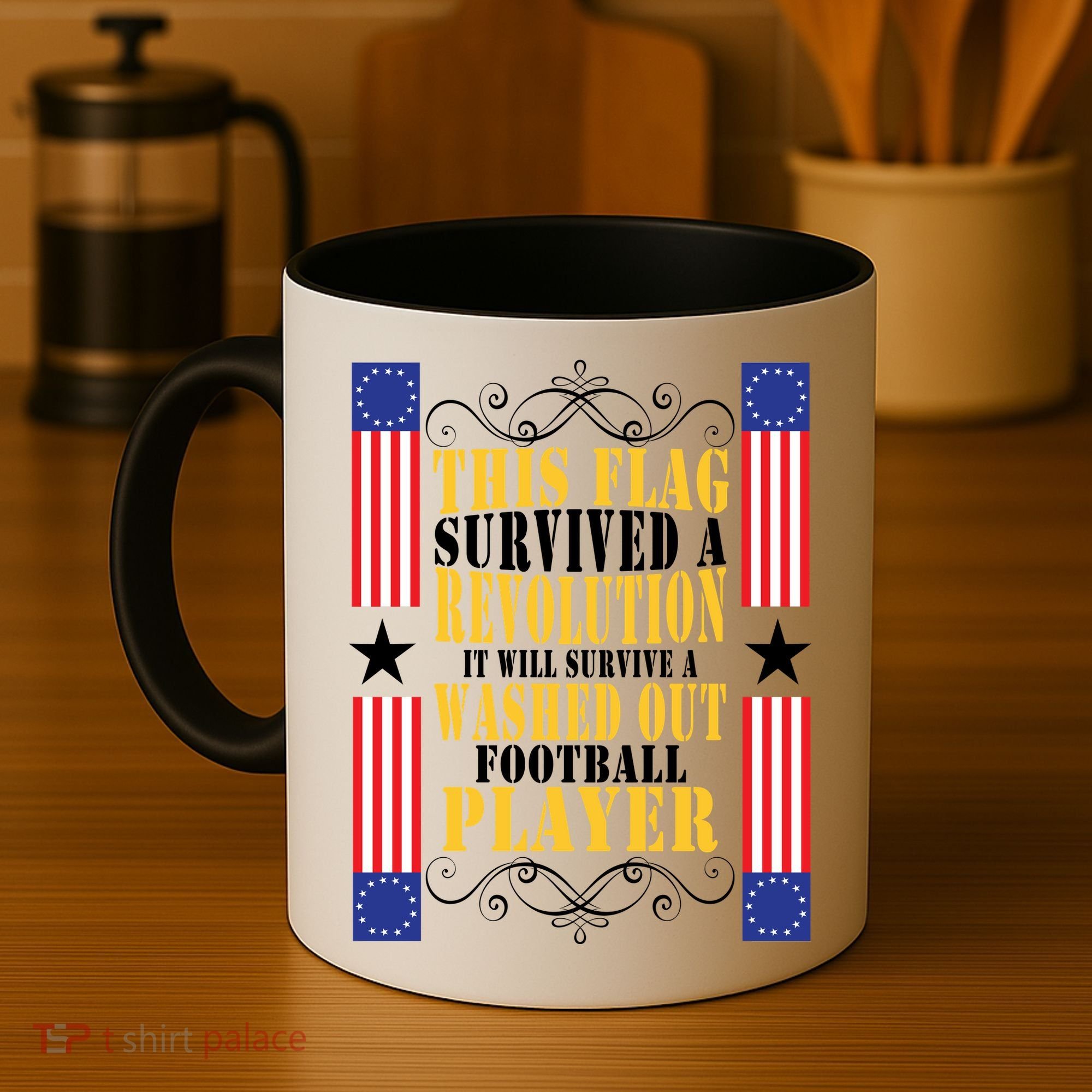 Funny Betty Ross Flag Survived The Revolution Coffee Mug