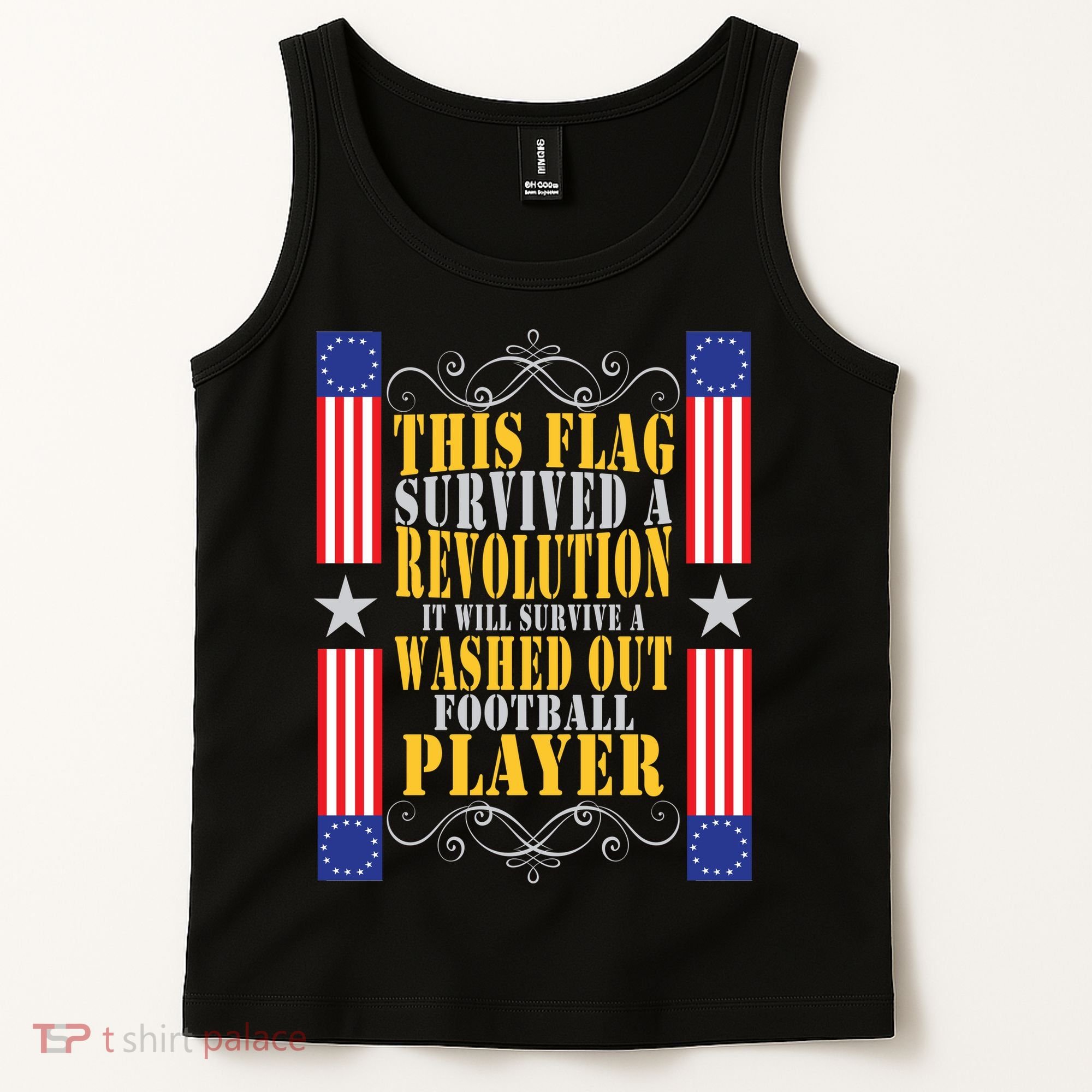 Funny Betty Ross Flag Survived The Revolution Tank Top