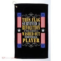Funny Betty Ross Flag Survived The Revolution Golf Towel thumb 0