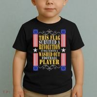 Funny Betty Ross Flag Survived The Revolution Toddler T-Shirt thumb 2