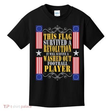 Funny Betty Ross Flag Survived The Revolution Kids T-Shirt