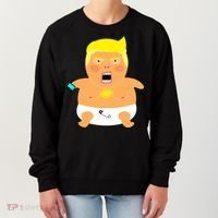 Funny Big Baby Trump Women's Sweatshirt thumb 0