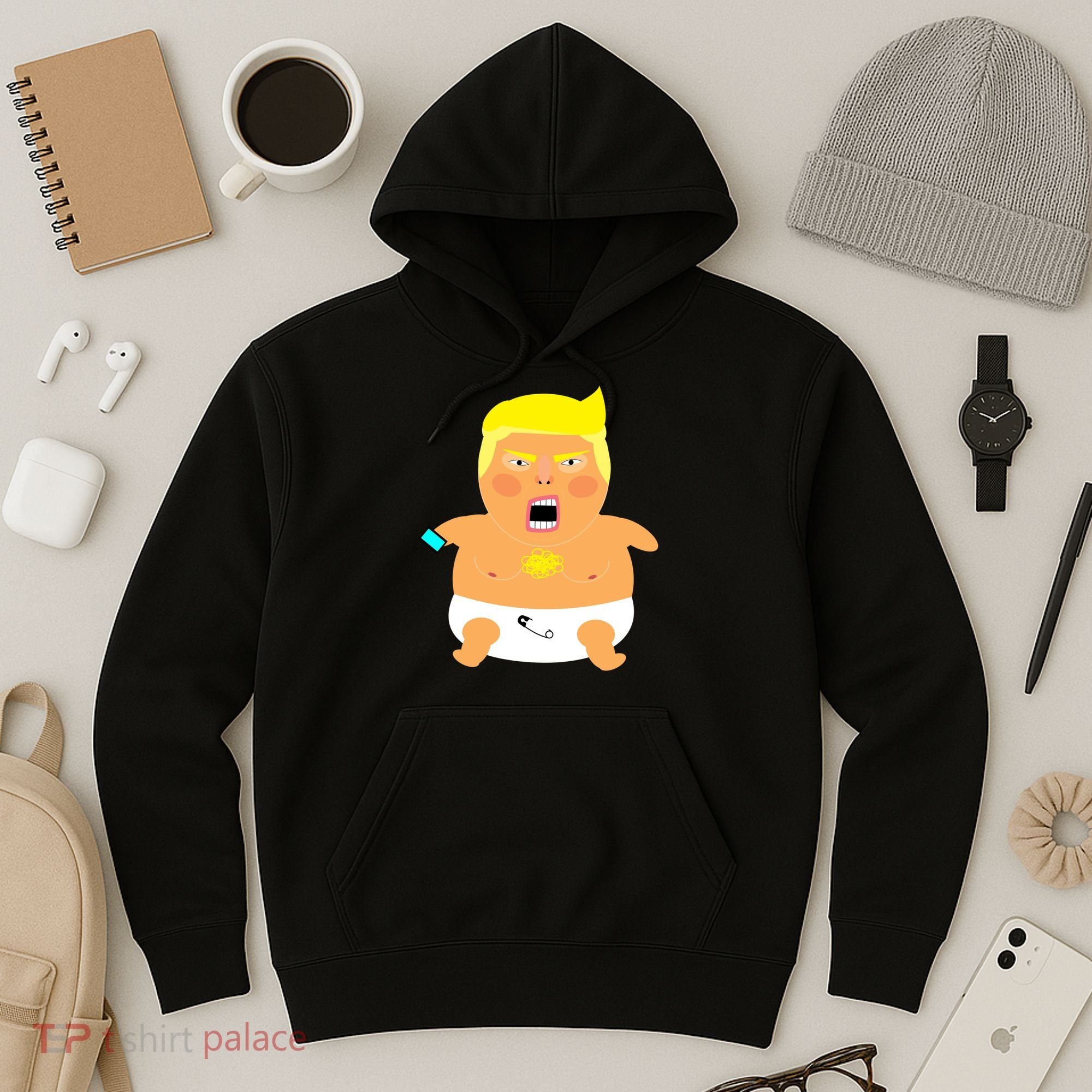 Funny Big Baby Trump Hoodie