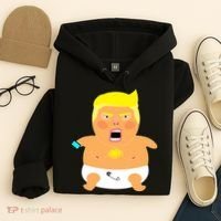 Funny Big Baby Trump Hoodie thumb 4