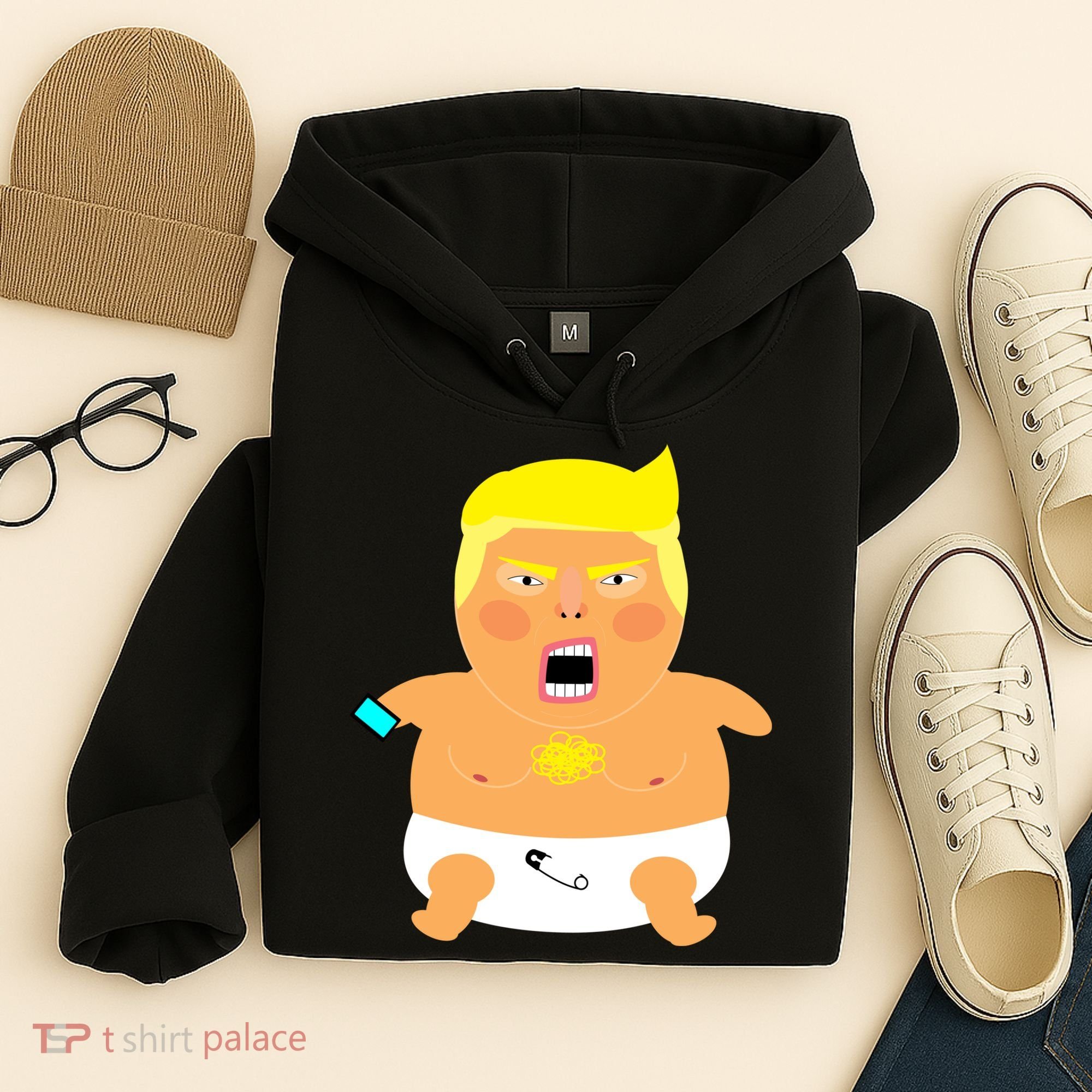 Funny Big Baby Trump Hoodie