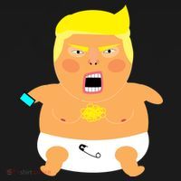 Funny Big Baby Trump Apron thumb 3