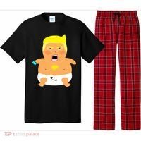 Funny Big Baby Trump Pajama Set thumb 0
