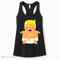 Funny Big Baby Trump Women's Tank Top thumb 0