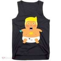 Funny Big Baby Trump Tank Top thumb 0