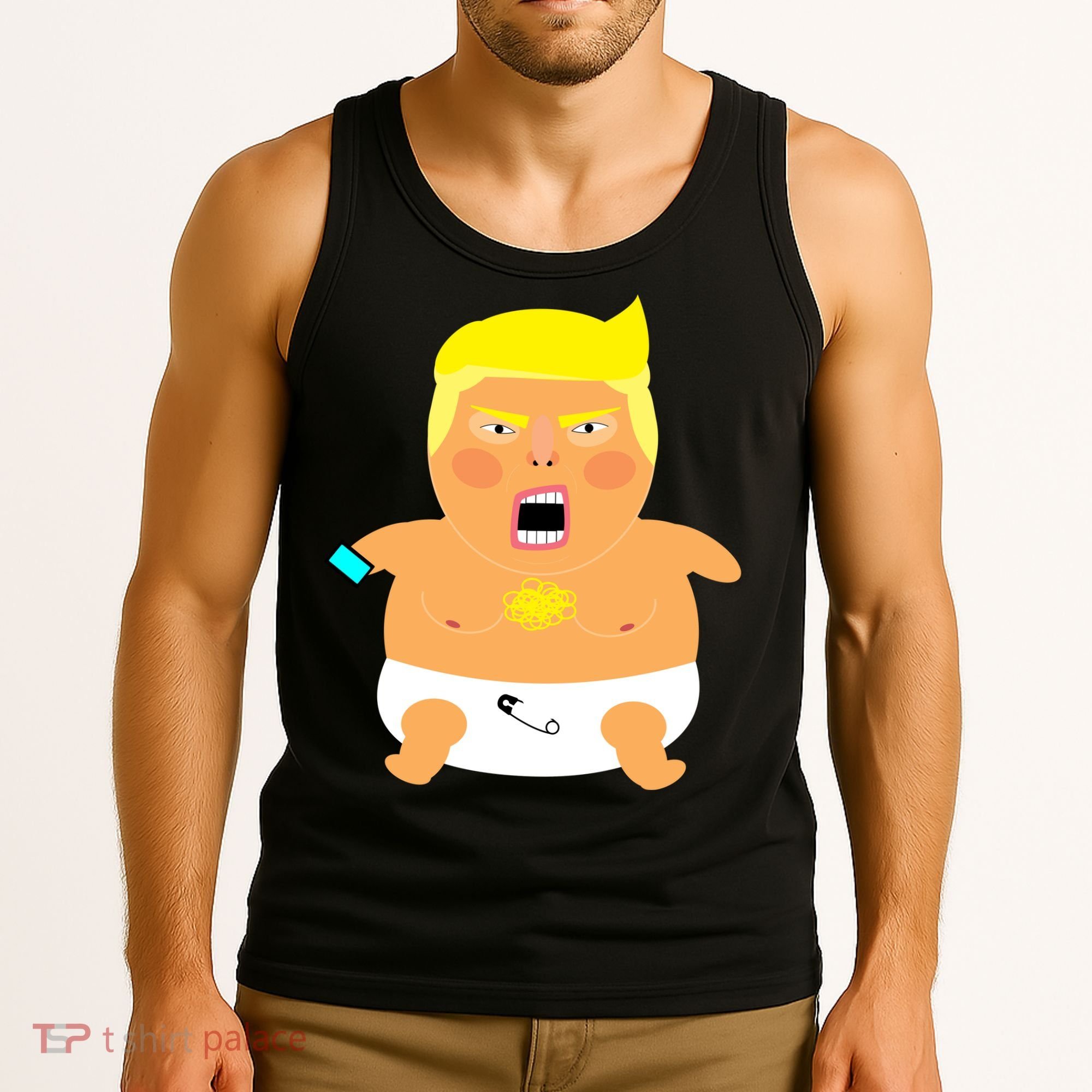 Funny Big Baby Trump Tank Top