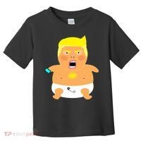 Funny Big Baby Trump Toddler T-Shirt thumb 0