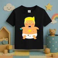 Funny Big Baby Trump Toddler T-Shirt thumb 3