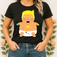 Funny Big Baby Trump Women's T-Shirt thumb 2