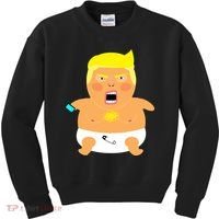 Funny Big Baby Trump Kids Sweatshirt thumb 0
