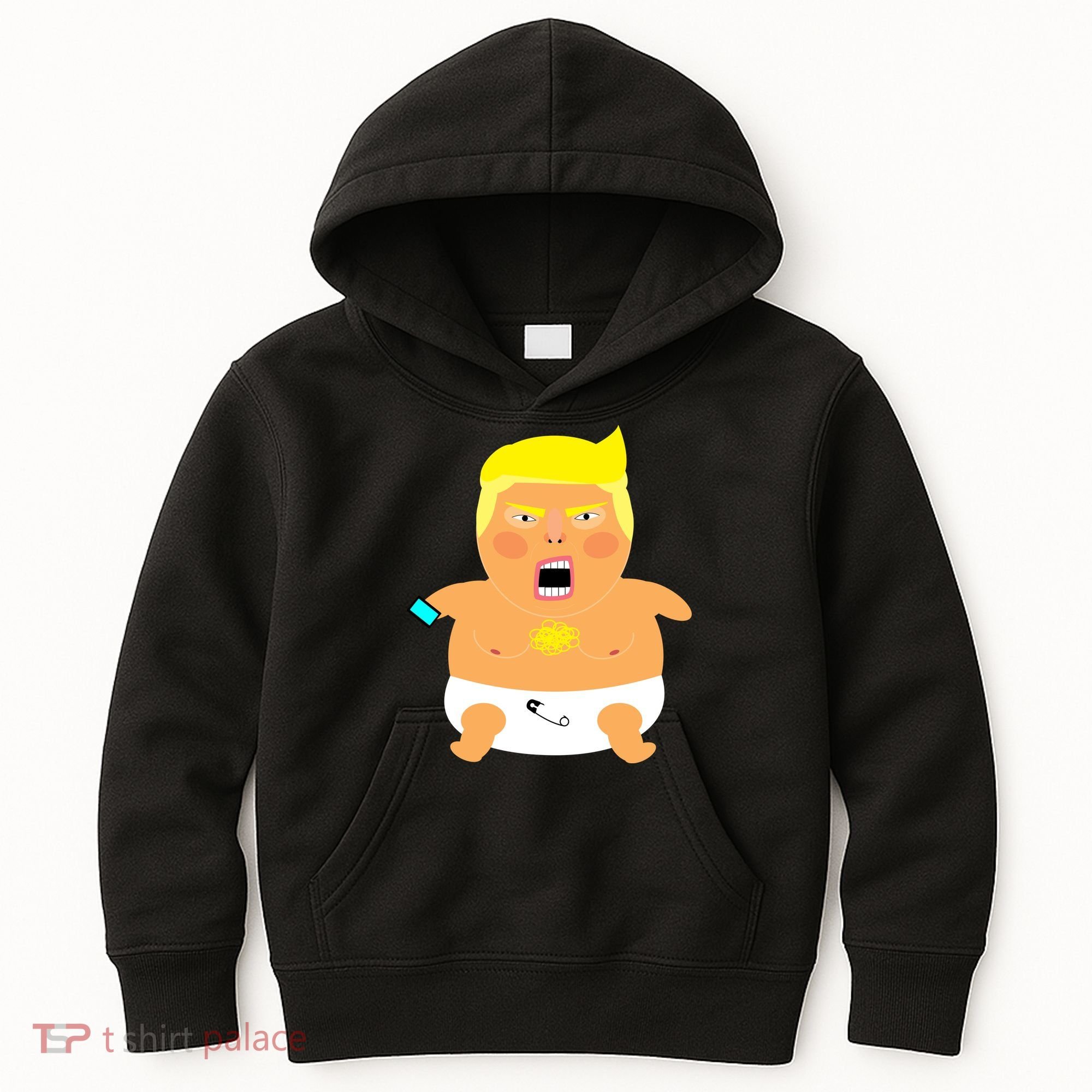 Funny Big Baby Trump Kids Hoodie