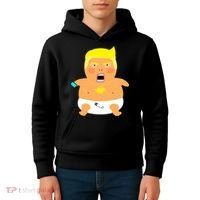 Funny Big Baby Trump Kids Hoodie thumb 4