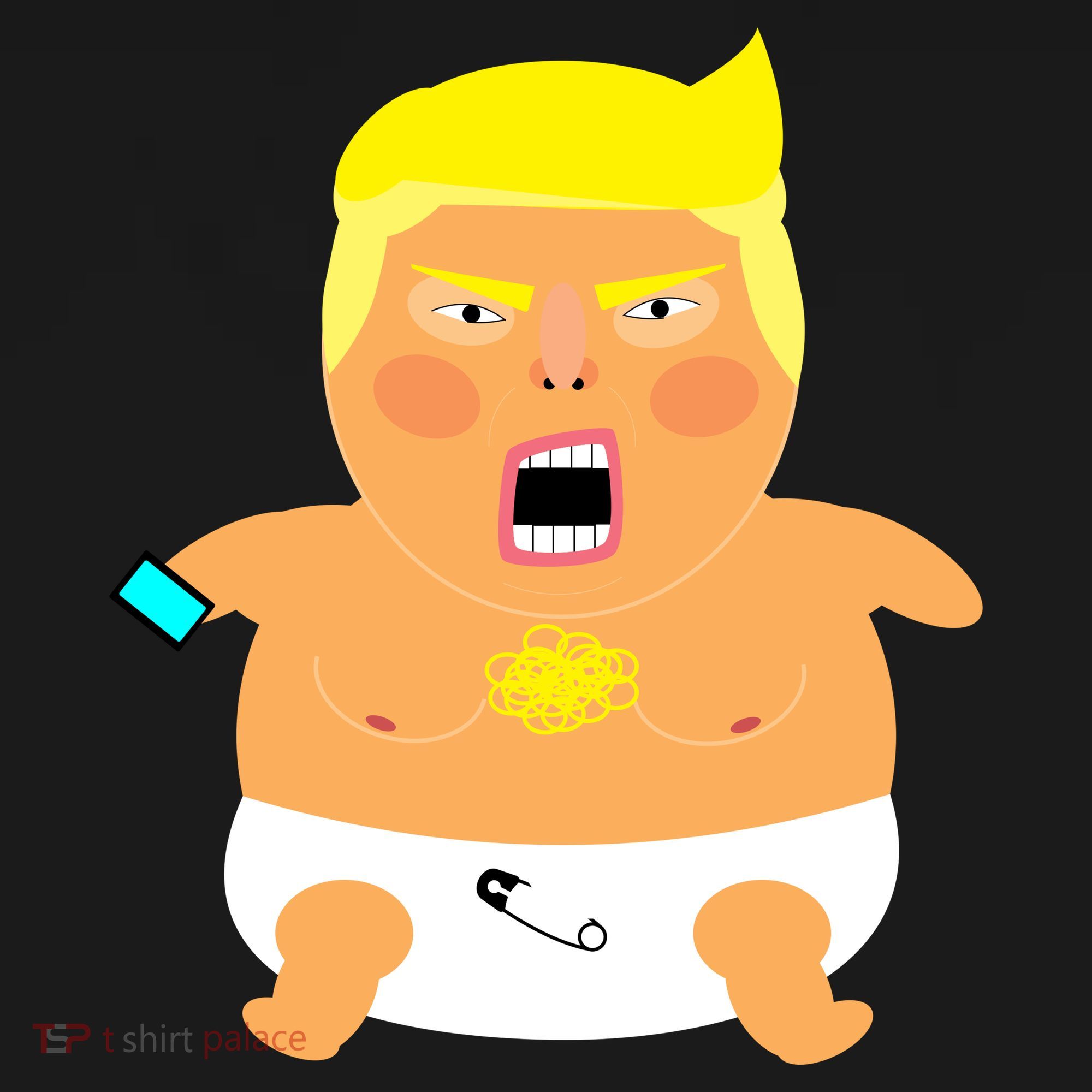 Funny Big Baby Trump Kids Hoodie