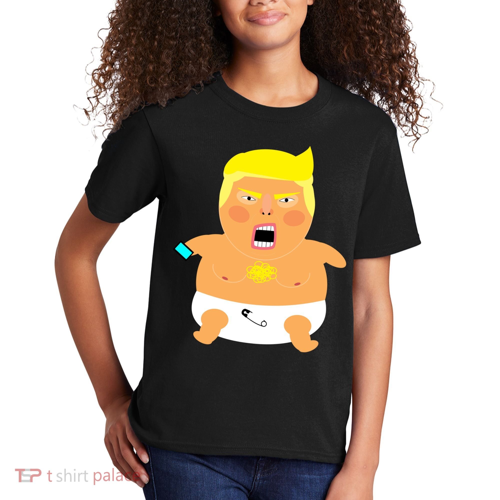 Funny Big Baby Trump Kids T-Shirt