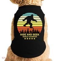 Funny Bigfoot Hide And Seek World Champion Doggie Tank thumb 0