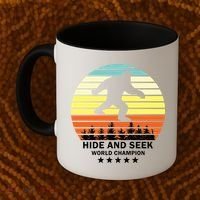 Funny Bigfoot Hide And Seek World Champion Coffee Mug thumb 2