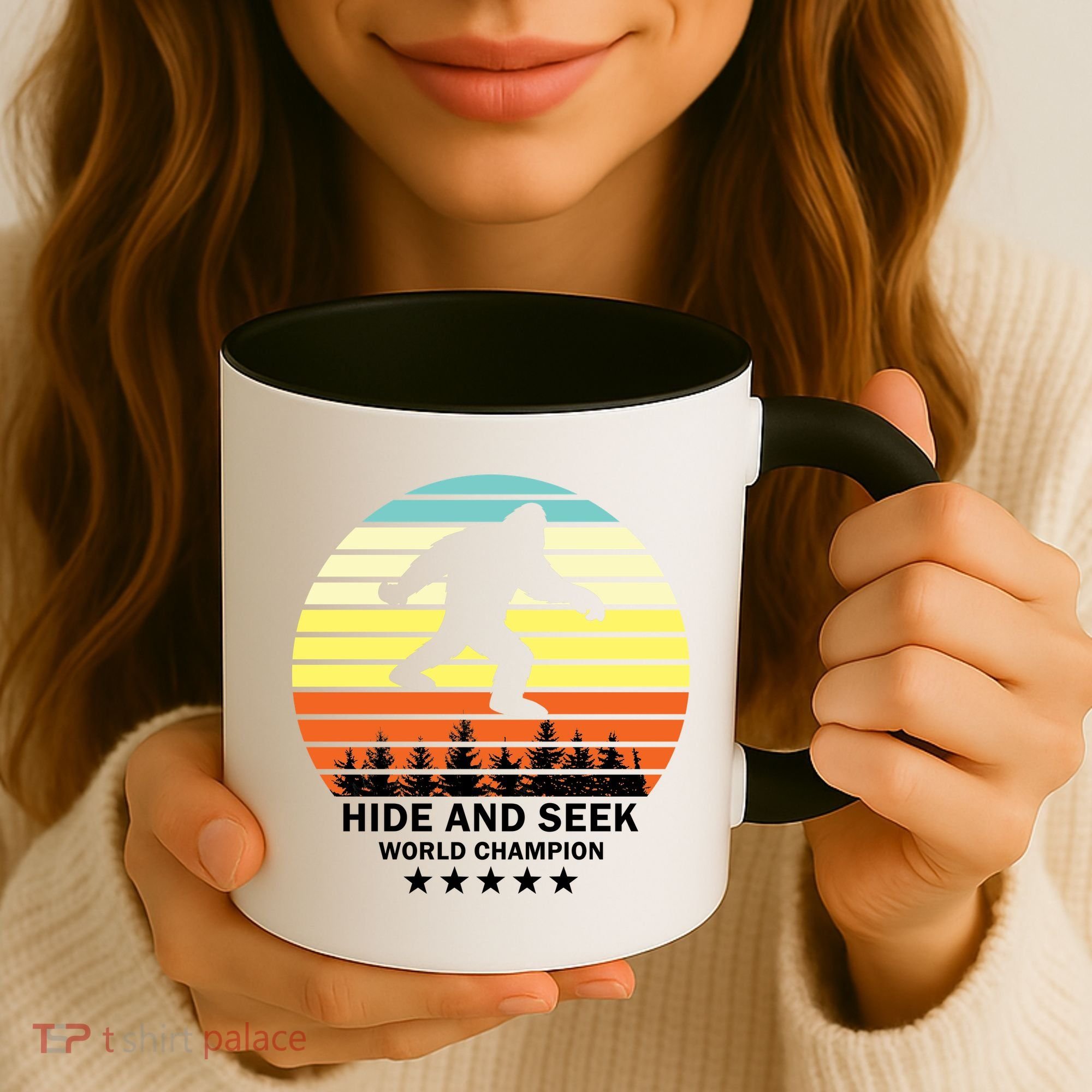 Funny Bigfoot Hide And Seek World Champion Coffee Mug