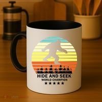 Funny Bigfoot Hide And Seek World Champion Coffee Mug thumb 4