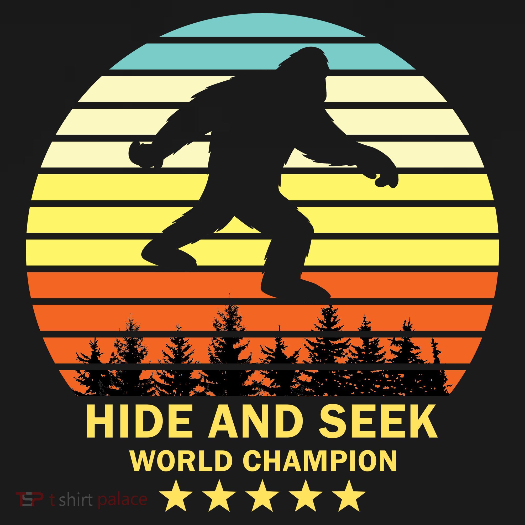 Funny Bigfoot Hide And Seek World Champion PosiCharge Competitor Tank