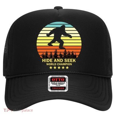 Funny Bigfoot Hide And Seek World Champion Hat
