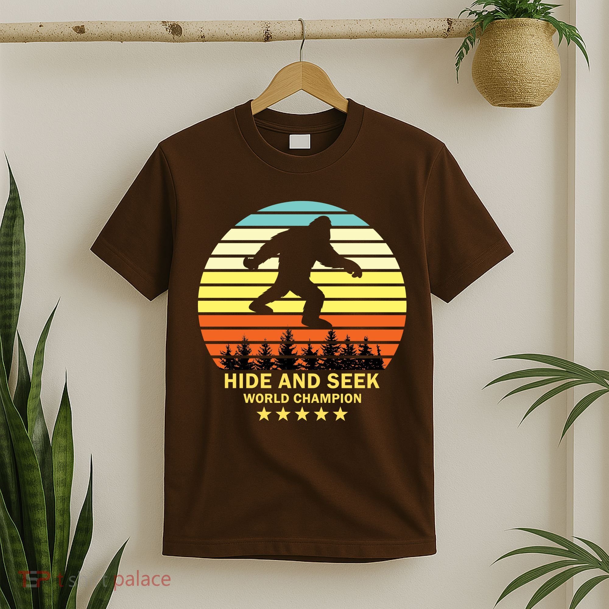 Funny Bigfoot Hide And Seek World Champion T-Shirt
