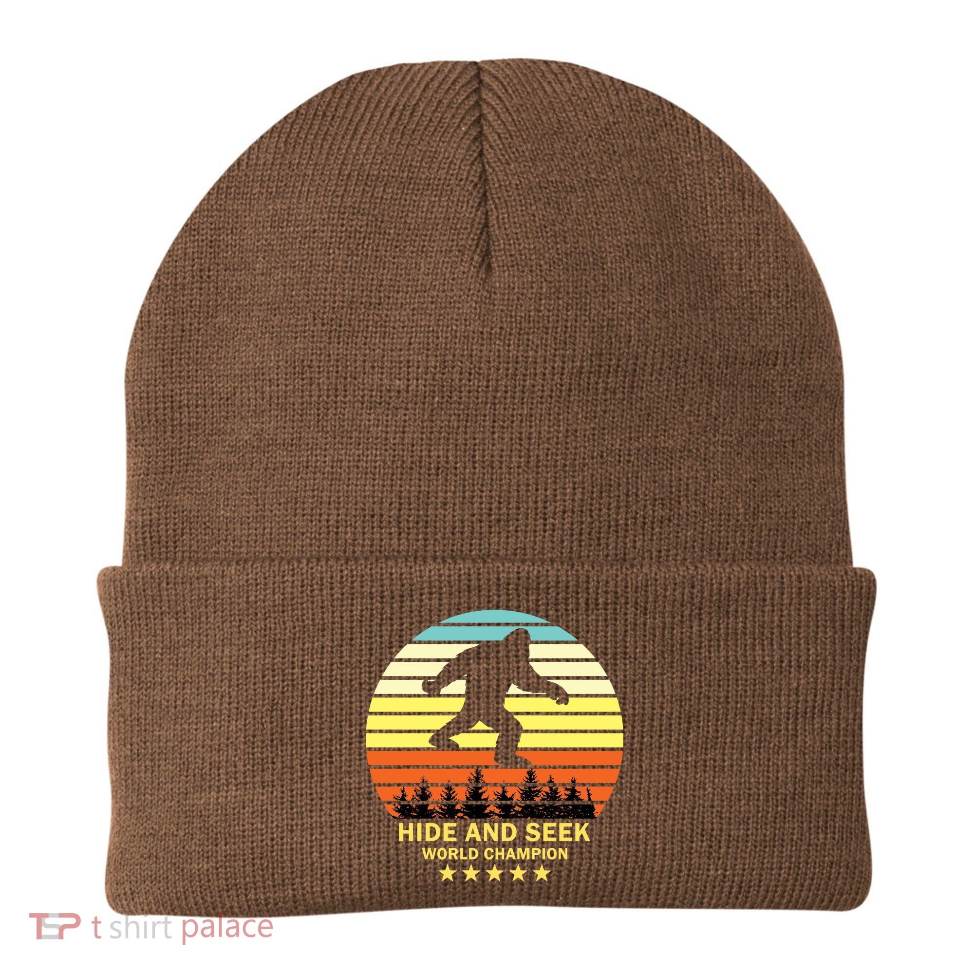 Funny Bigfoot Hide And Seek World Champion Beanie