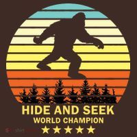 Funny Bigfoot Hide And Seek World Champion Mousepad thumb 1