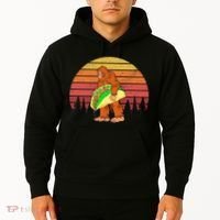 Funny Bigfoot Holding A Taco Hoodie thumb 2