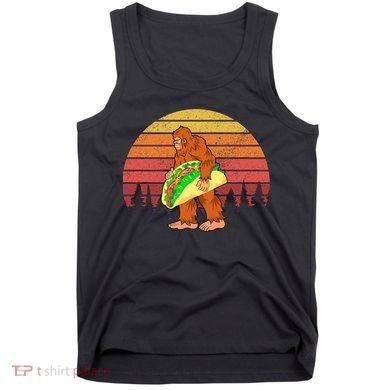 Funny Bigfoot Holding A Taco Tank Top