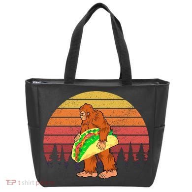 Funny Bigfoot Holding A Taco Tote Bag