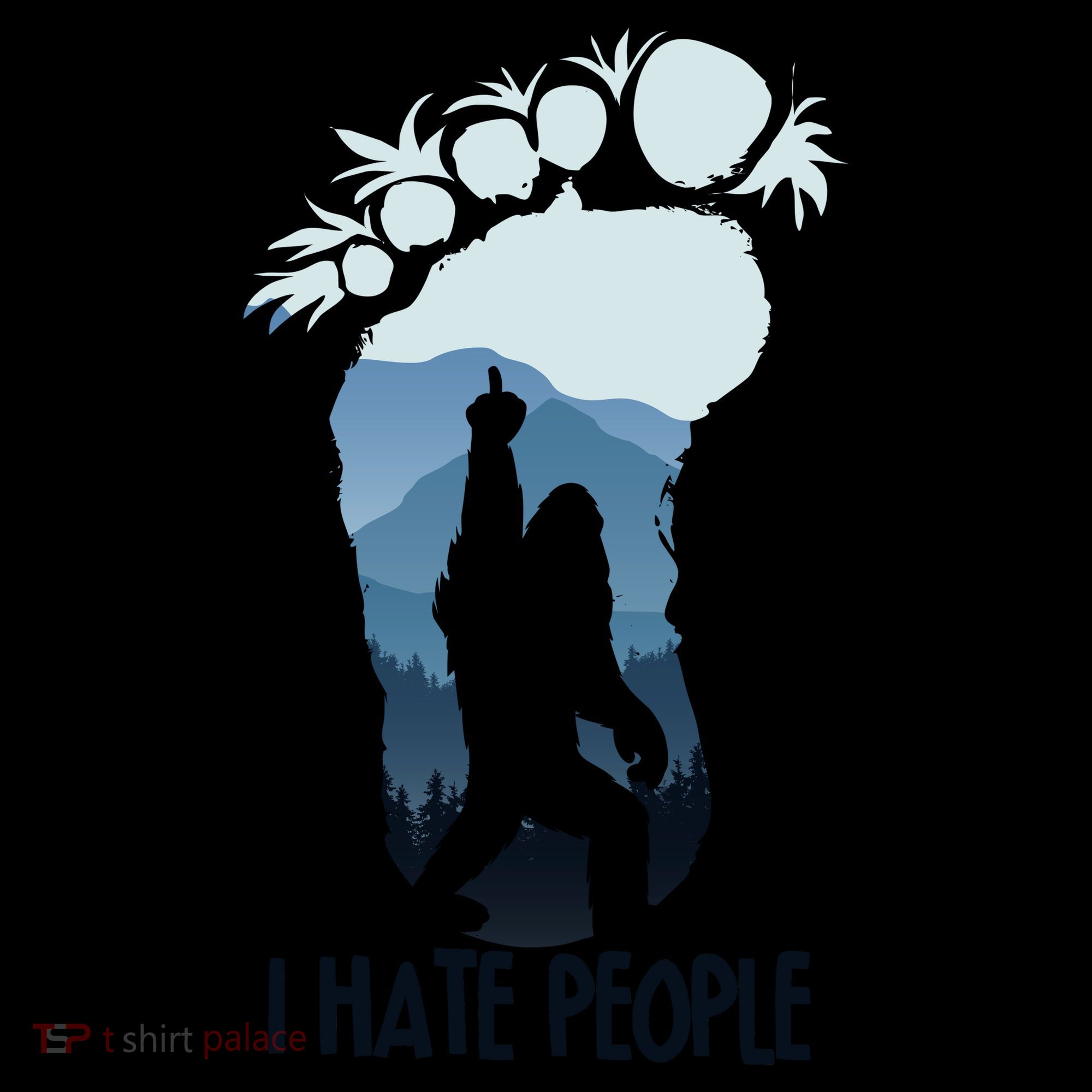 Funny Bigfoot I Hate People Coffee Mug