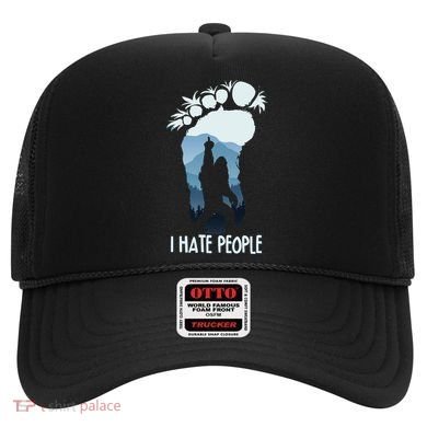 Funny Bigfoot I Hate People Hat