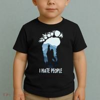 Funny Bigfoot I Hate People Toddler T-Shirt thumb 2