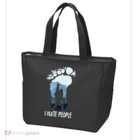 Funny Bigfoot I Hate People Tote Bag thumb 3