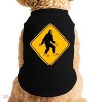 Funny Bigfoot Road Sign Doggie Tank thumb 0