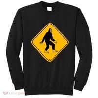 Funny Bigfoot Road Sign Sweatshirt thumb 0