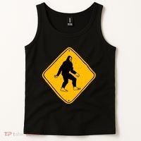 Funny Bigfoot Road Sign Tank Top thumb 2