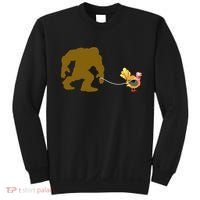 Funny Bigfoot Thanksgiving Turkey Sweatshirt thumb 0