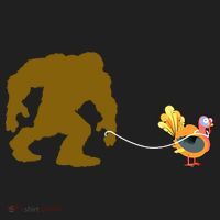 Funny Bigfoot Thanksgiving Turkey Beanie thumb 2